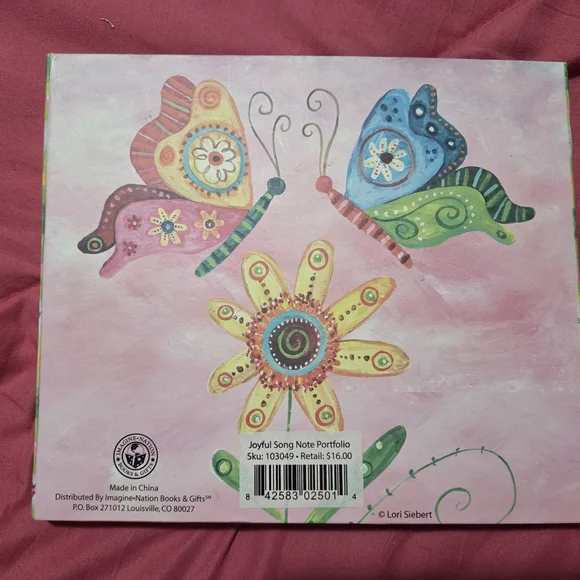 Joyful Song Note Portfolio Weekly Organizer Stationary book - Picture 2 of 4